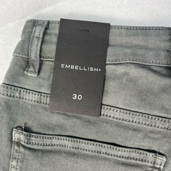 Embellish NYC Dirnt Grey Denim Jeans with Patchwork Detail• Men’s Size 30• New - Picture 8 of 12